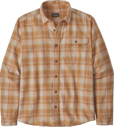 Patagonia Men's L/S Cotton In Conversion Lw Fjord Flannel Shirt Men long-sleeved shirts Orange S