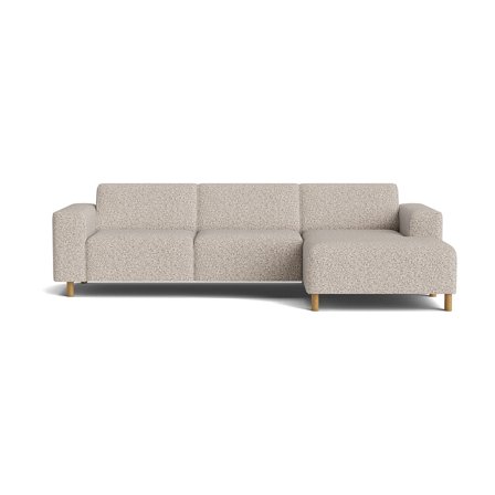 Seam Chaiselongue-Sofa, rechts, Puente Hell Greige, modernes Design, meliertes Muster, bequeme Polsterung, zeitloser Stil, Höhe 78cm