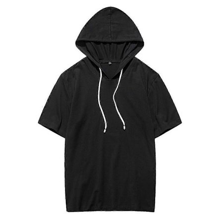Herre Kortærmet Pullover Hættetrøje Sweatshirt
