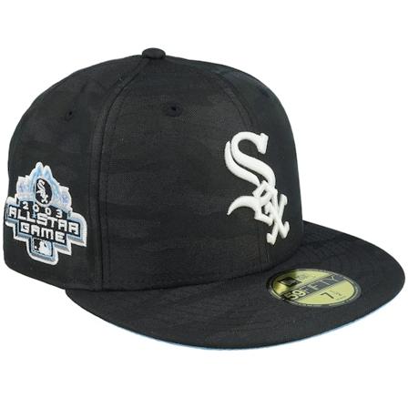 New Era - MLB Schwarz fitted Cap - Chicago White Sox Harmony 59FIFTY 03 All Star Game Black/Sky Fitted @ Hatstore