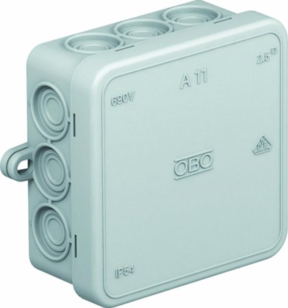 OBO Bettermann Koblingsboks A11 85x85x40mm IP55