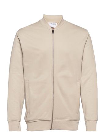 Slhmerl Sweat Jacket G Beige Selected Homme