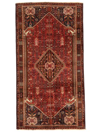 Medallion Qashqai Fine Rug 173X317 Wool