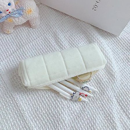 Söpö kynäkotelo tytöille Kawaii kynäpussi laatikko Suuri kapasiteetti Pehmo esteettinen Opiskelija Koulutarvikkeet Korealainen paperitavara| | -(