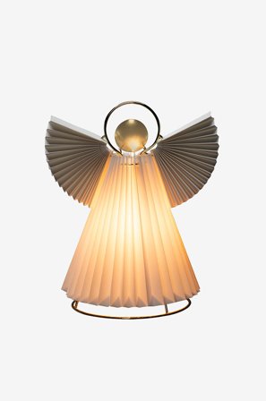 Konstsmide - Dekoration pappersängel höjd 26 cm - Vit - Dekorativ julbelysning - Från Homeroom