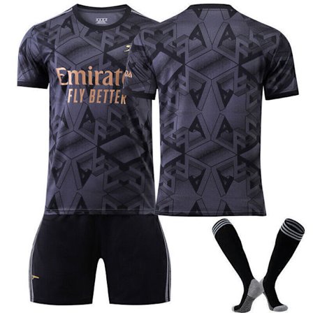 Nya Pojkar Barn Fotboll Kit Kort Skjorta Socka Set Fotboll