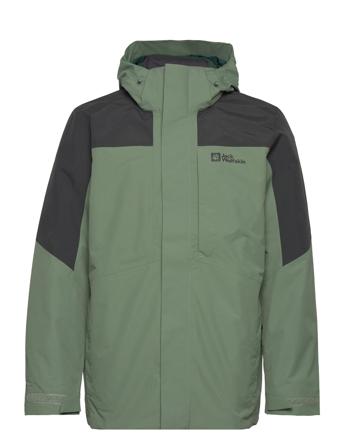 Romberg 3In1 Jkt M Outerwear Sport Jackets Quilted Jackets Grønn Jack Wolfskin*Betinget Tilbud