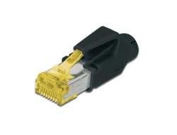 Digitus CAT 6A modular RJ45 Plug, Hirose TM31 8P8C, shielded, for round cable, incl. hood