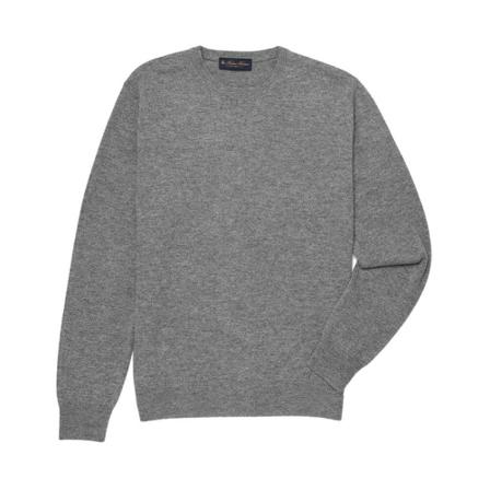 Brooks Brothers Cashmere Crew-Neck Sweater Grå, Herre