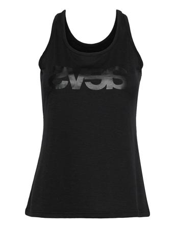 Alpha Singlet Top Ærmeløs Top Sort Svea