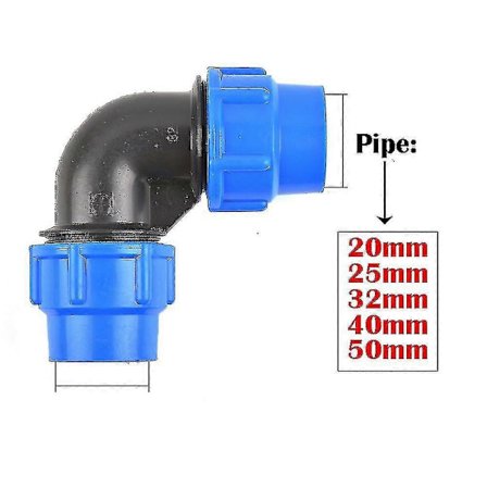 20/25/32/40/50mm PVC PE Putkiliitin Hanavesiliitin Muoviventtiili Puutarha Maatila Kastelu Vesiputki Letkuliitos Tarvikkeet-WELLNGS