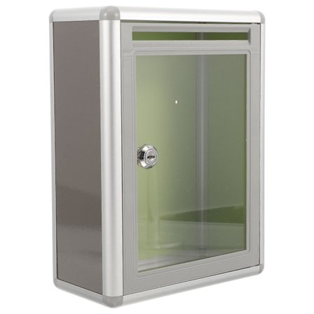 1 akryl postkasse forslag boks klage boks gennemsigtig lille størrelse kontor hjem (28.50X21.50X10.20CM, som vist på billedet)