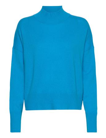 Pullover Ls Turtleneck Polotröja Blå Rosemunde