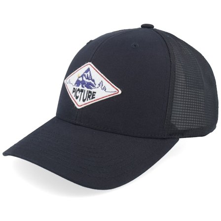 Picture - Svart trucker Caps - Zephyr Black Trucker @ Hatstore