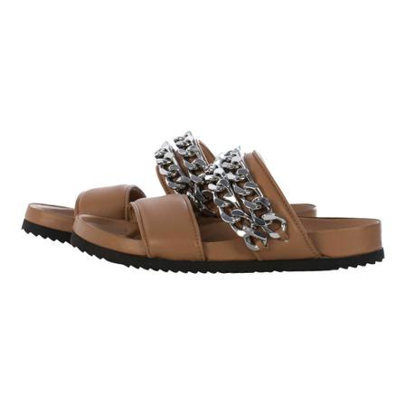 Toral Flat Camel Sandaler With Double Chain brun, Dam, Dam, Storlek: 40 EU
