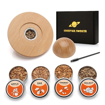 Cocktail Smoker Kit Tupakointi setti 4 puu lastuilla