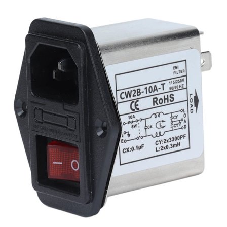 Emi-suodatin, kompakti, luotettava melunvaimennus laboratoriolaitteille