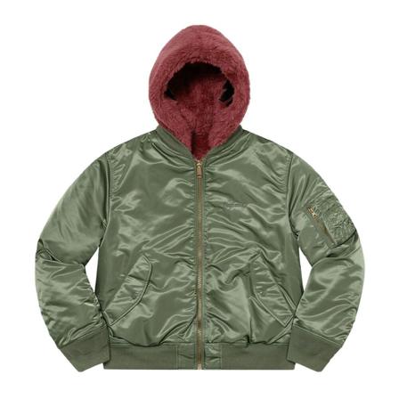Supreme, Bomber Jackets Groen, Heren, Maat:XL