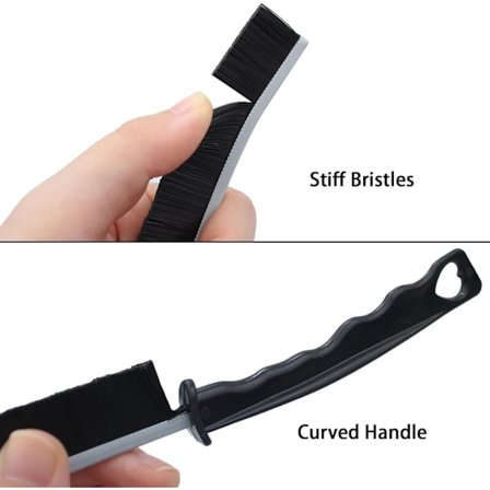 3 stk. Flisfugebørste, Flisfugebørste, Stiv Børste Rengjøringsbørste, Sprekke Rengjøringsbørste, Flisbørste, Multifunksjonell