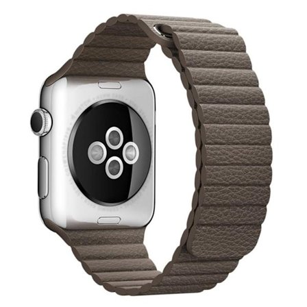 Apple Watch Series 4 40mm klokkereim av ekte skinn - brun