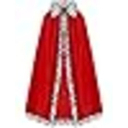 Kongekåpe for voksne, fløyels kroningskåpe, middelalderkonge kostyme for Halloween, jul, karneval