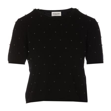 P.a.r.o.s.h. Round-neck Strik Sort, Dame Striktrøjer