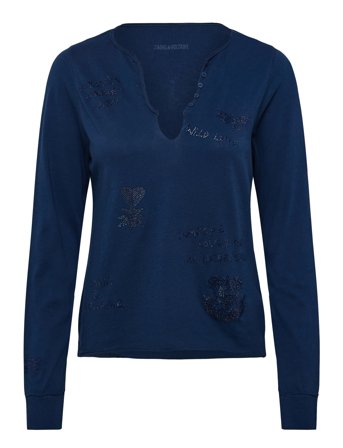 Zadig & Voltaire Tuni Ml Cl Multi Strass - Navy - M