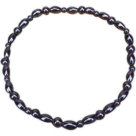 Unisex Magnetisk Sundheds Ankelarmbånd Naturlig Sort Ankel Fod J