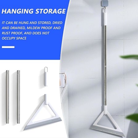 Hvit multifunksjonell magisk kost gulvvindusvisker avtakbar trekantkost Z36272