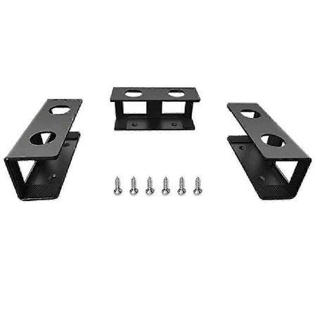 Kannettavan tietokoneen pidike pöydän alle, säilytysteline, pöytätietokoneen järjestäjä koti- ja toimistokäyttöön, musta