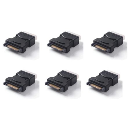 4-pin Molex PC IDE til 15-pin SATA hann-strømadapter konverterkontakt adapterkabel