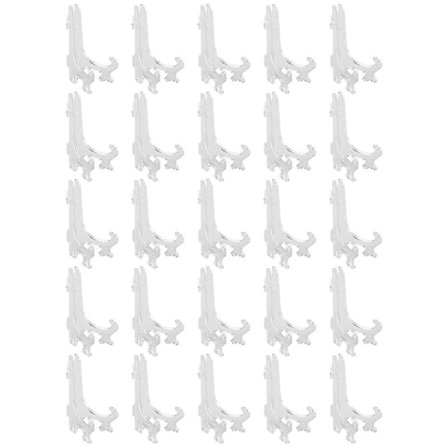25 stk. Klar Staffeli Stand Rund Plade Stand Billeder Display Stand Transparent Pladeholder