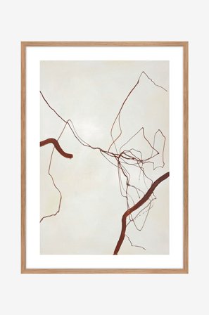 Malerifabrikken - Billede New level, Eg ramme - Beige - Billeder - Fra Homeroom