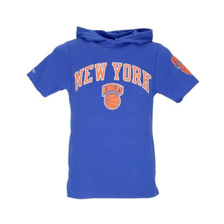 Mitchell & Ness lightweight short-sleeved hooded sweatshirt Blå, Herre Hættetrøjer
