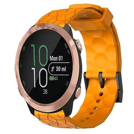 Garmin Forerunner 645 Music 20 mm jalkapallokuvioitu yksivärinen watch