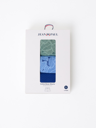 Jean Paul - Romain 3 pk boxer - Herre - Grønn - Pysjamas & Undertøy - L