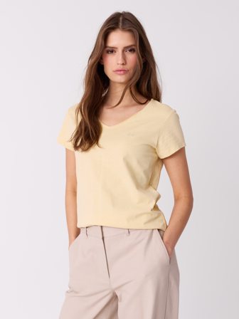 Jean Paul - Agnais t-skjorte - Dame - Gul - Topper & T-skjorter - XS