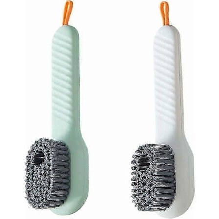 Skobørste - Myk børste Husholdningsrengjøringsbørste med såpedispenser, Mul GLW