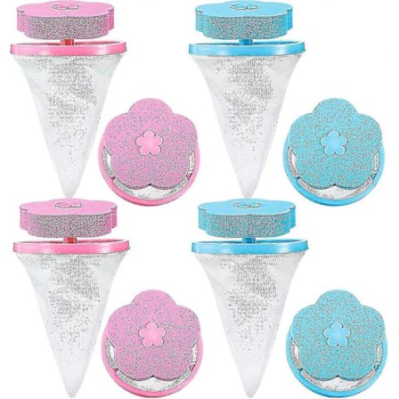 8 stk. Husholdningsvaskemaskin Lo-fanger, Vaskemaskin Lo-feller, Gjenbrukbar Flytende Lo-nettpose Hårfilternett