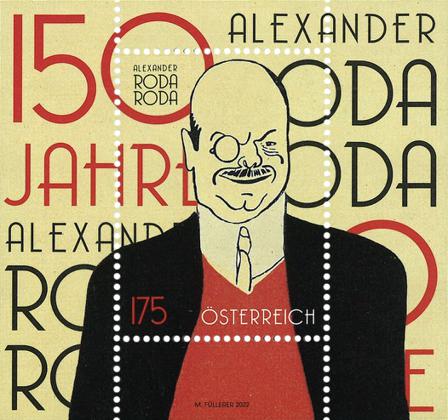 Østrig 2022 - Alexander Roda - Postfrisk miniark