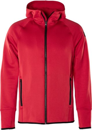 Fristads Outdoor Herr Calcium Polartec Power stretch hoodie, Röd