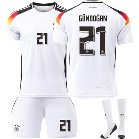 Saksa Koti Euroopan cup 2024 Paita Jalkapallo Paita Lapset Miesten Sarja No.6 Kimmich With socks L