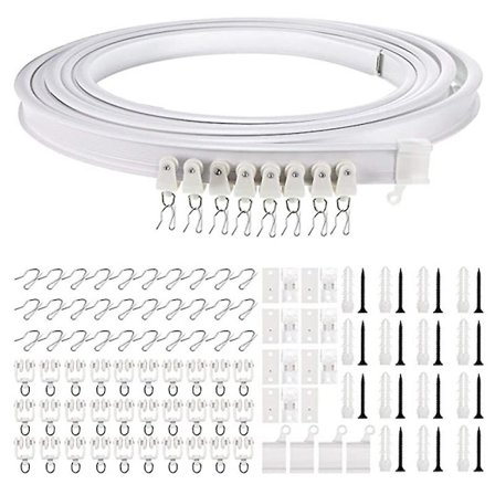 5 m böjd skena krok 30 remskivor 30 installationskoder 15 scr