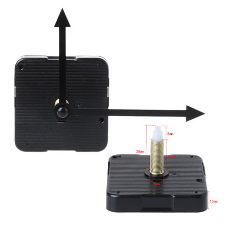DIY Quartz Clock Movement Silence Quartz Clock Core Tillbehör Tillbehör för väggmonterade spetsiga nålar Tillbehör