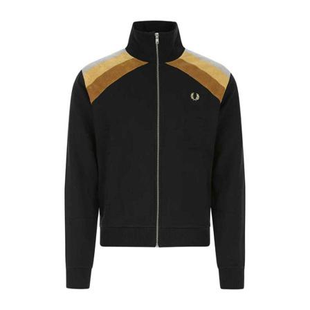 Fred Perry Zip-throughs , Zwart , Heren , Maat: M Hoodies & sweatvesten