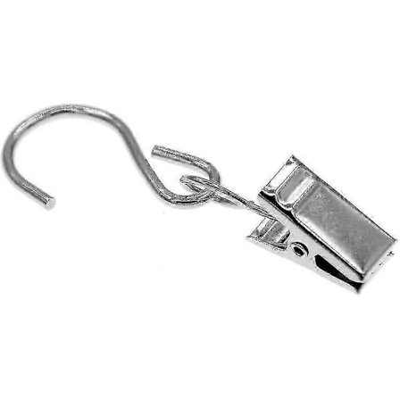 40-pack Metallhängande Clips Krokar För Gardin Och Markis Ljusslingor Silver VKC