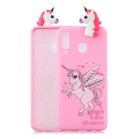 Cute 3D Samsung Galaxy A40 cover - Enhjørninge Multicolor