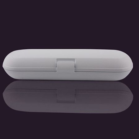 Sähköhammasharjan muovinen (valkoinen) matkakotelo