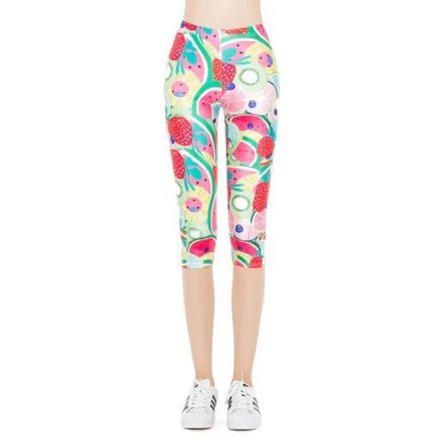 Sommar Frukt Capri Leggings