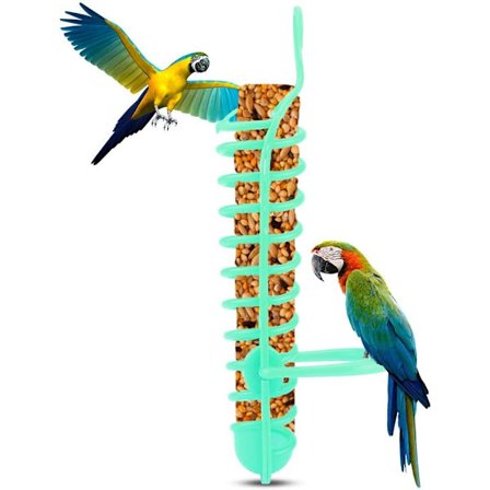 Foderhållare för husdjursfåglar, stativ, hållare, korg, plast, mat, frukt, foder